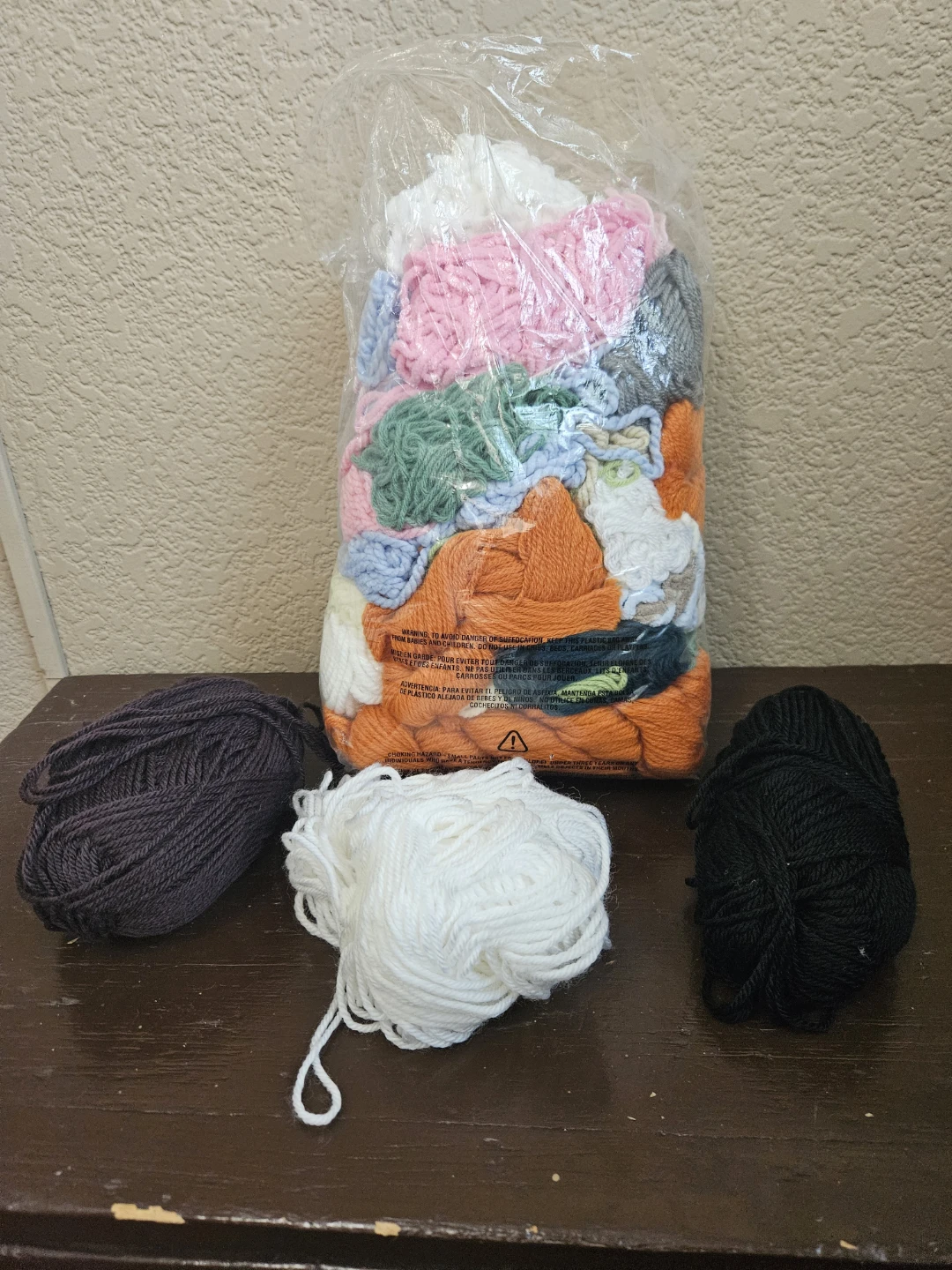 Bag of Assorted Yarn