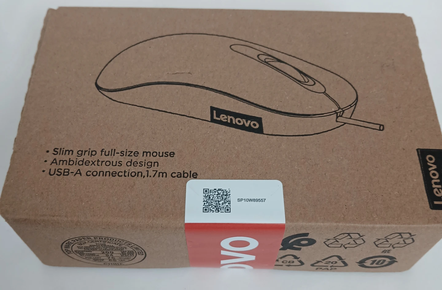 Lenovo 100 USB-A Wired Mouse SM-1035 - photo 3
