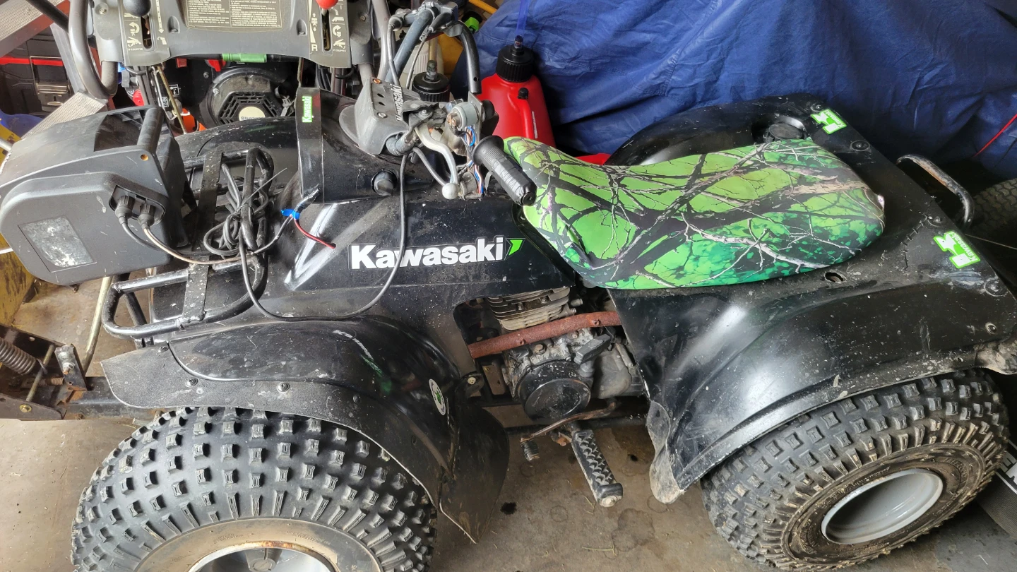 Kawasaki ATV with Plow - photo 2
