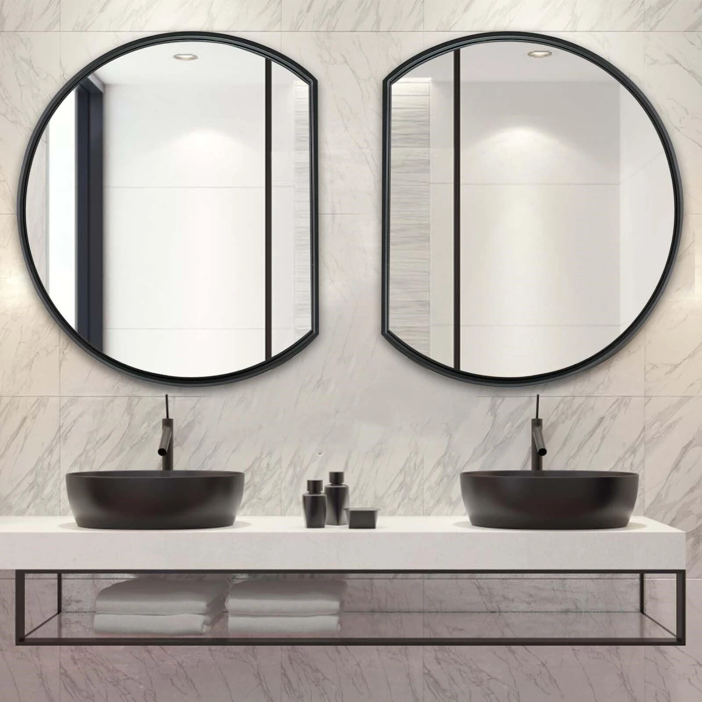 Half Circle Wall Mirror - photo 2