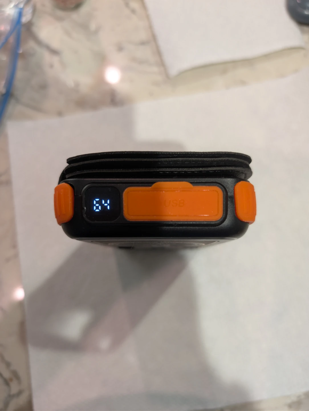 Solar Power Bank with Built-in 3 Cables - photo 2
