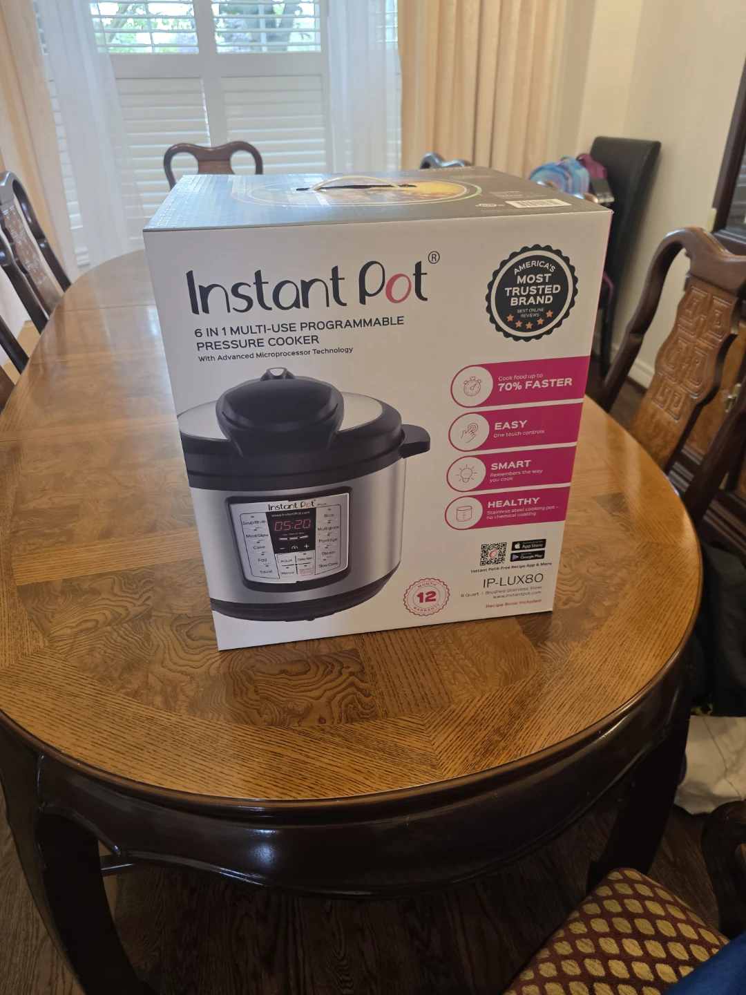 Instant Pot 6-in-1 Multi-Use Program Pressure Cooker IP-LUX80 - photo 5