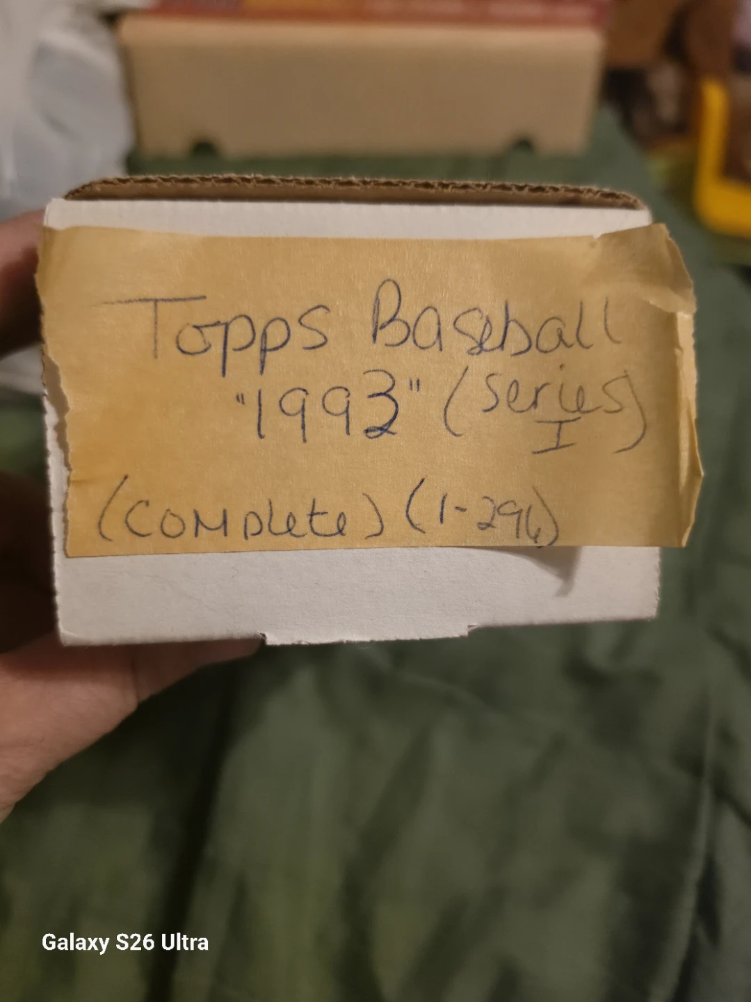 1993 Topps Baseball Complete Series 1 Set (1-296)