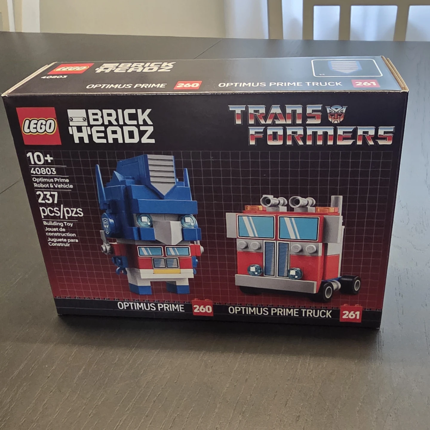 LEGO BrickHeadz Optimus Prime Robot & Vehicle Set