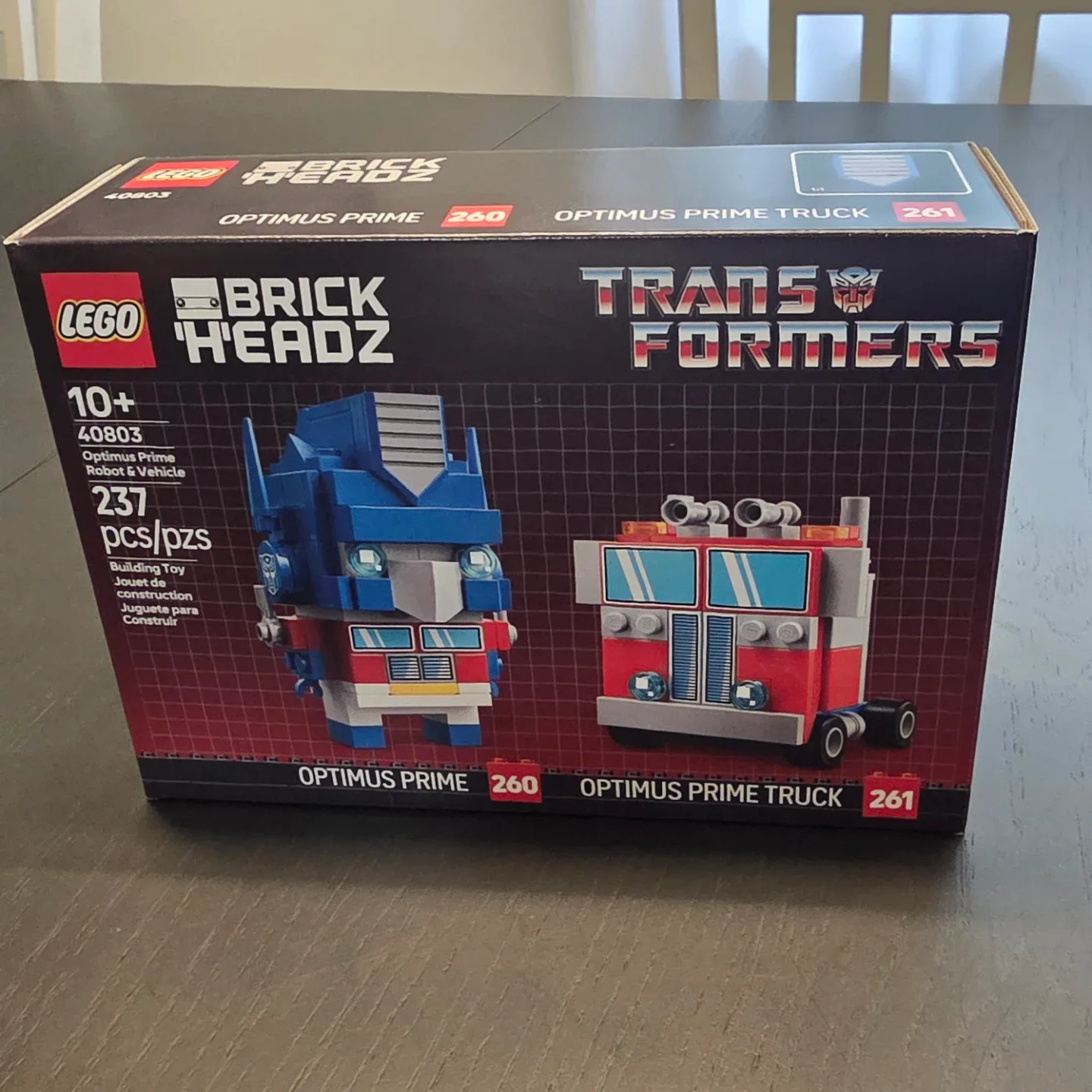 LEGO BrickHeadz Optimus Prime Robot & Vehicle Set