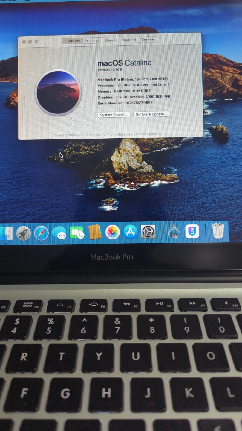 2012 non retina MacBook pro