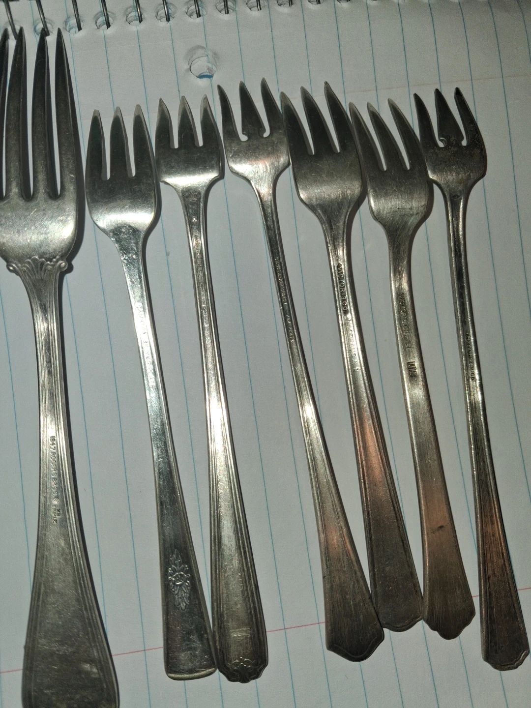Set of 7 Silver-Plated Forks - photo 3