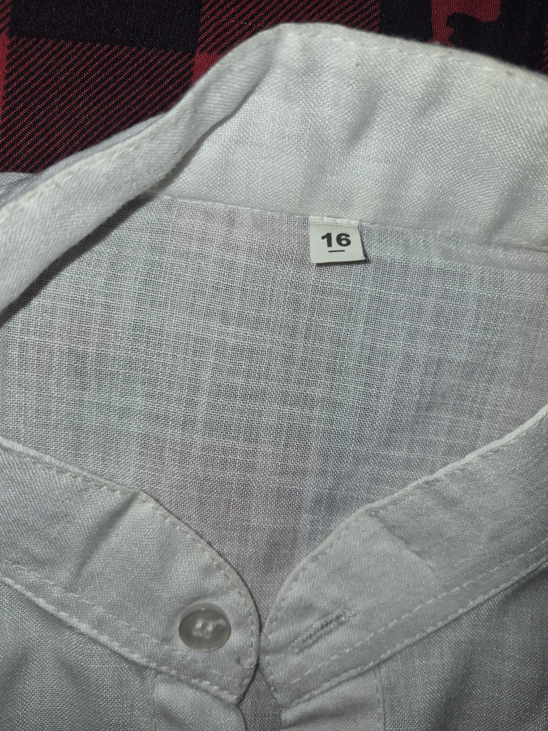 White Nehru Collar Button-Down Kurta - photo 5
