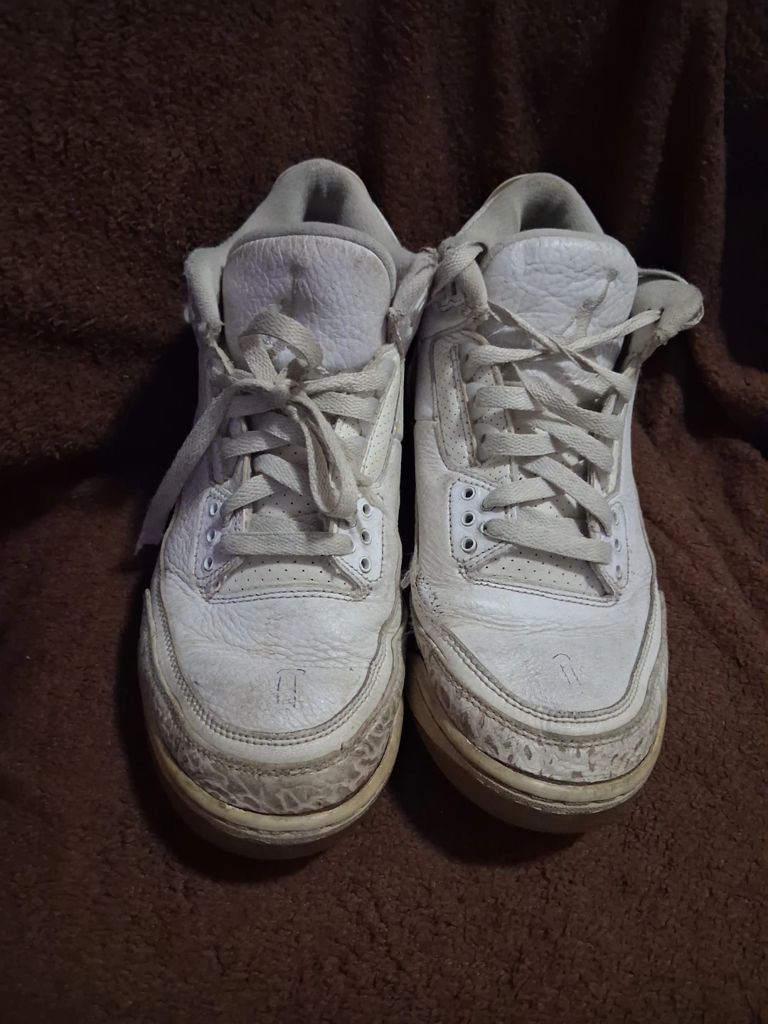 Air Jordan 3 triple white size 8 - photo 2