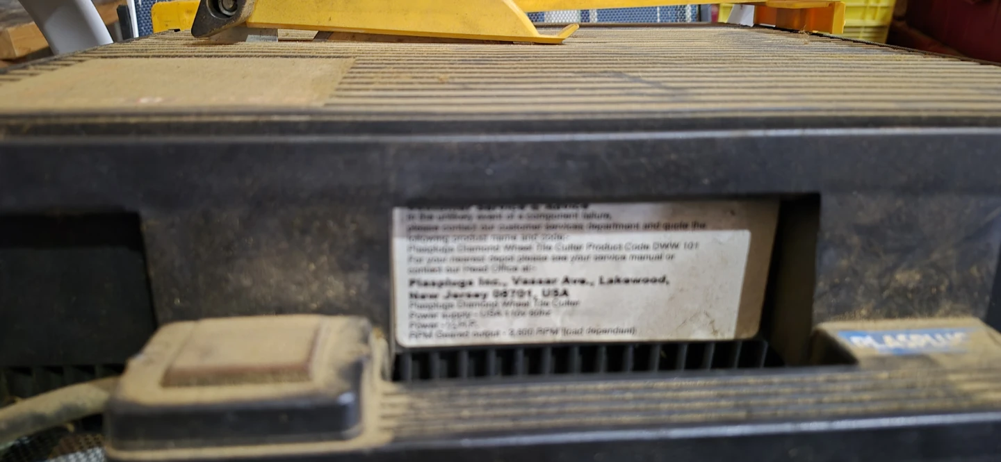 Plasplugs Diamond Wheel Wet Saw - photo 3