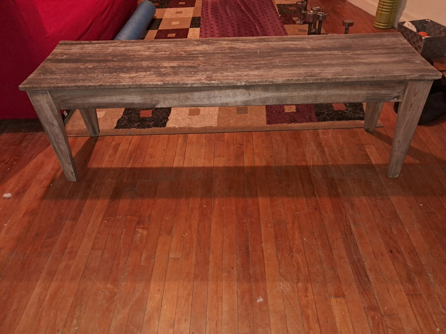 Rustic Farmhouse Style Wood Bench