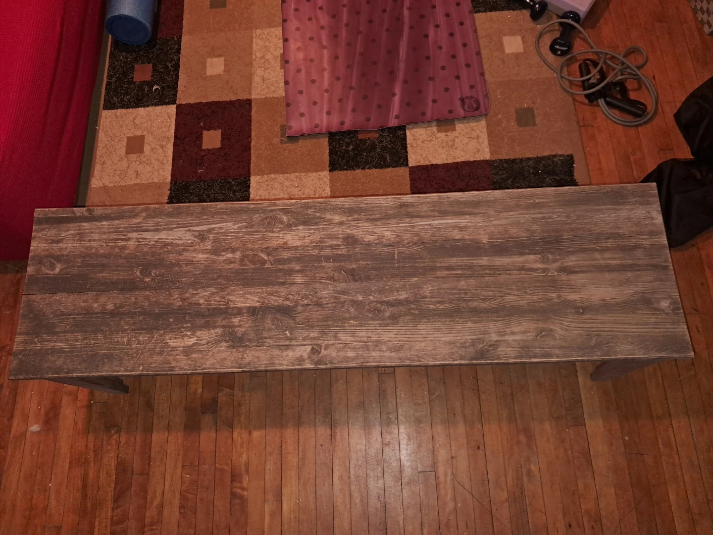Rustic Farmhouse Style Wood Bench - photo 2