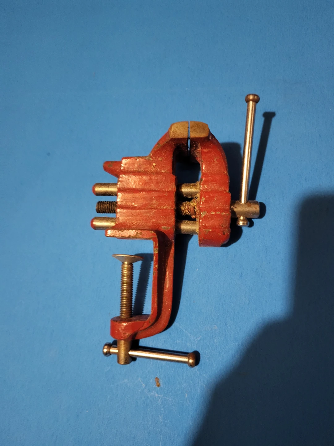 Small Red Bench Vise Tool