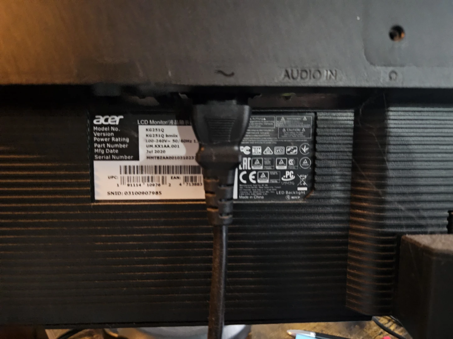 Acer KG251Q 24.5" Full HD Gaming Monitor - photo 4