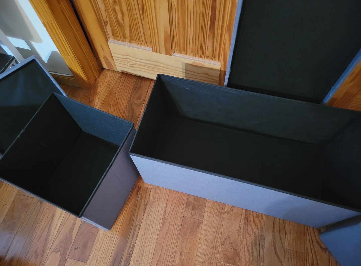 NEW!! Storage Ottoman Bench Set (3 pieces) - Grey - photo 2