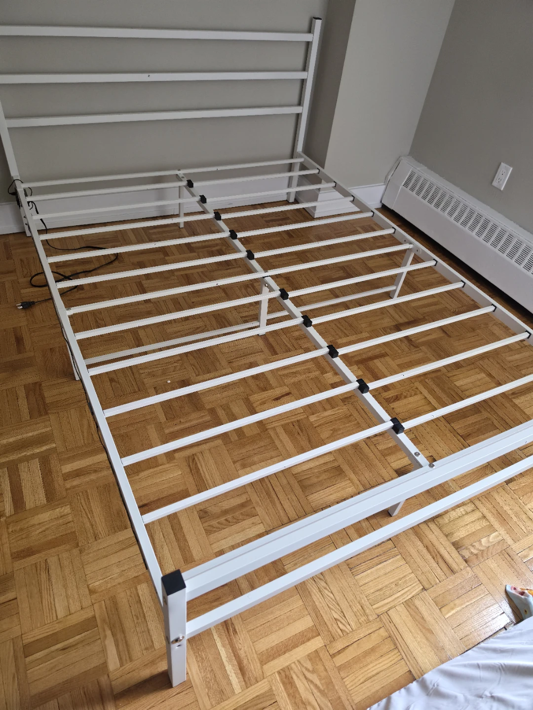 White Metal Bed Frame