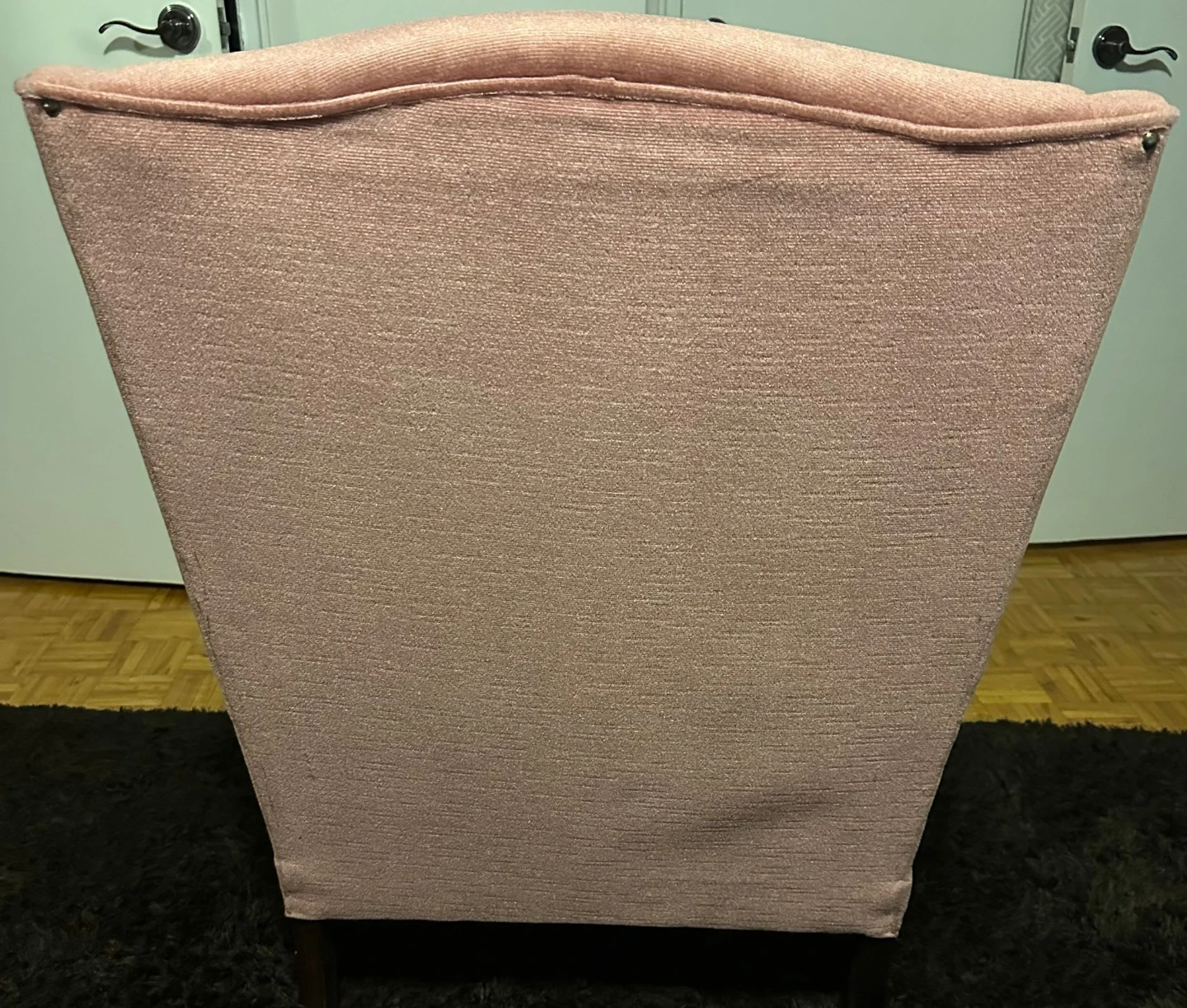 Pink Wingback Accent Chair - photo 4