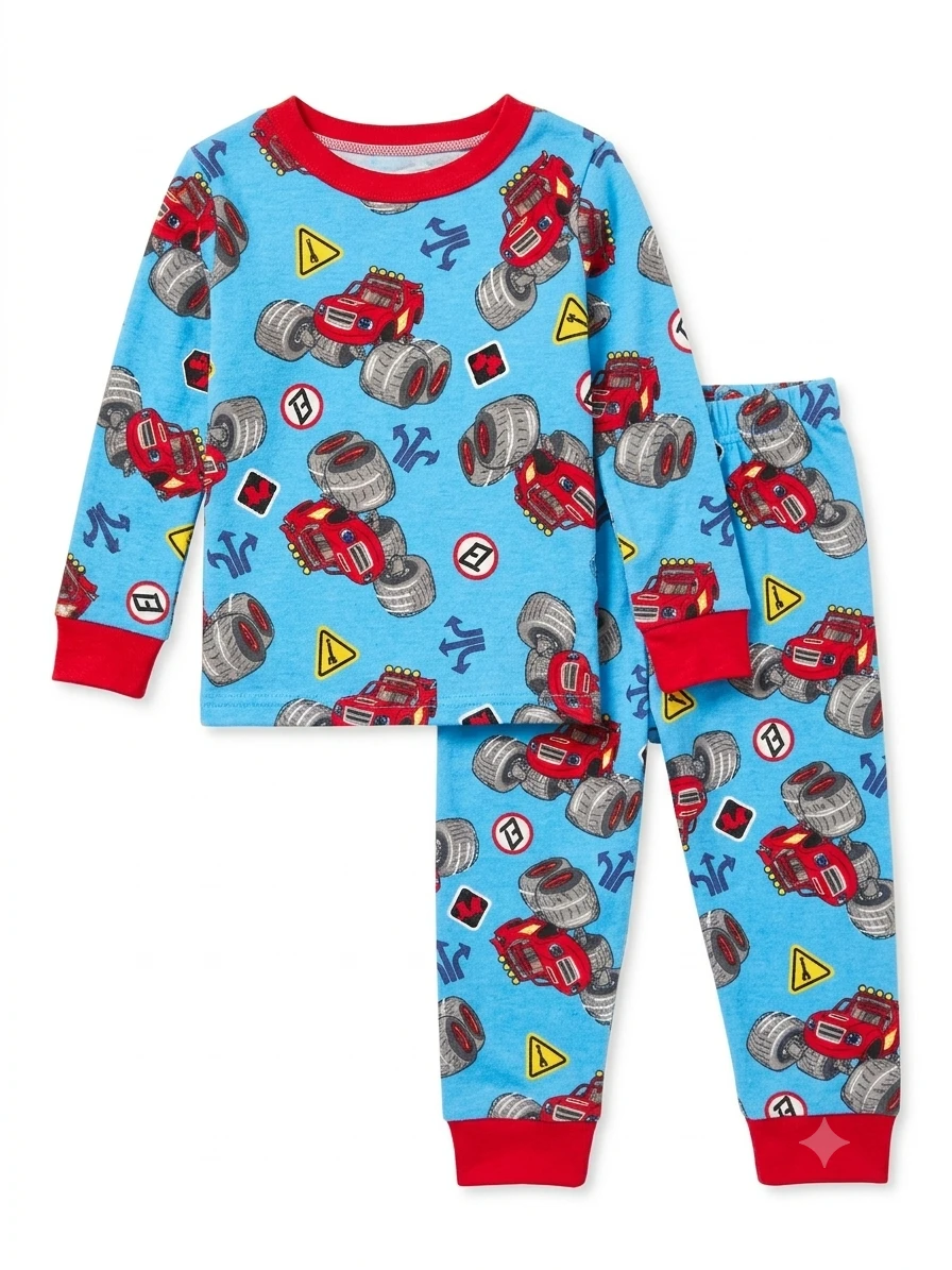 Boys Monster Truck Pajama Set