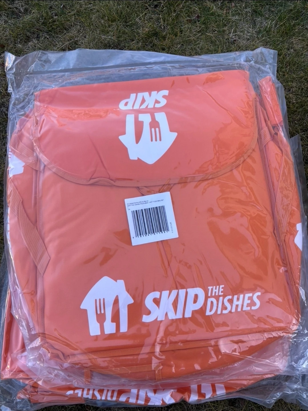 SkipTheDishes Orange Hot Food Bag