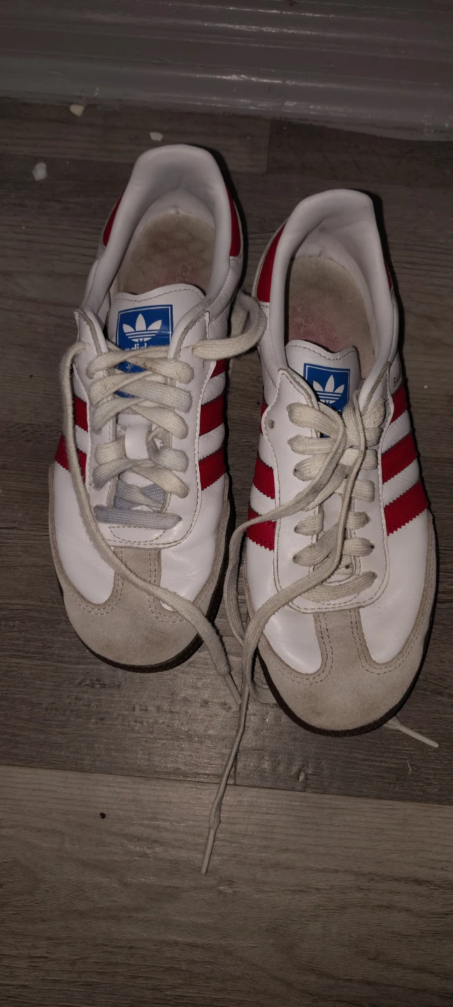 Adidas Samba Sneakers White with Red stripes - photo 3