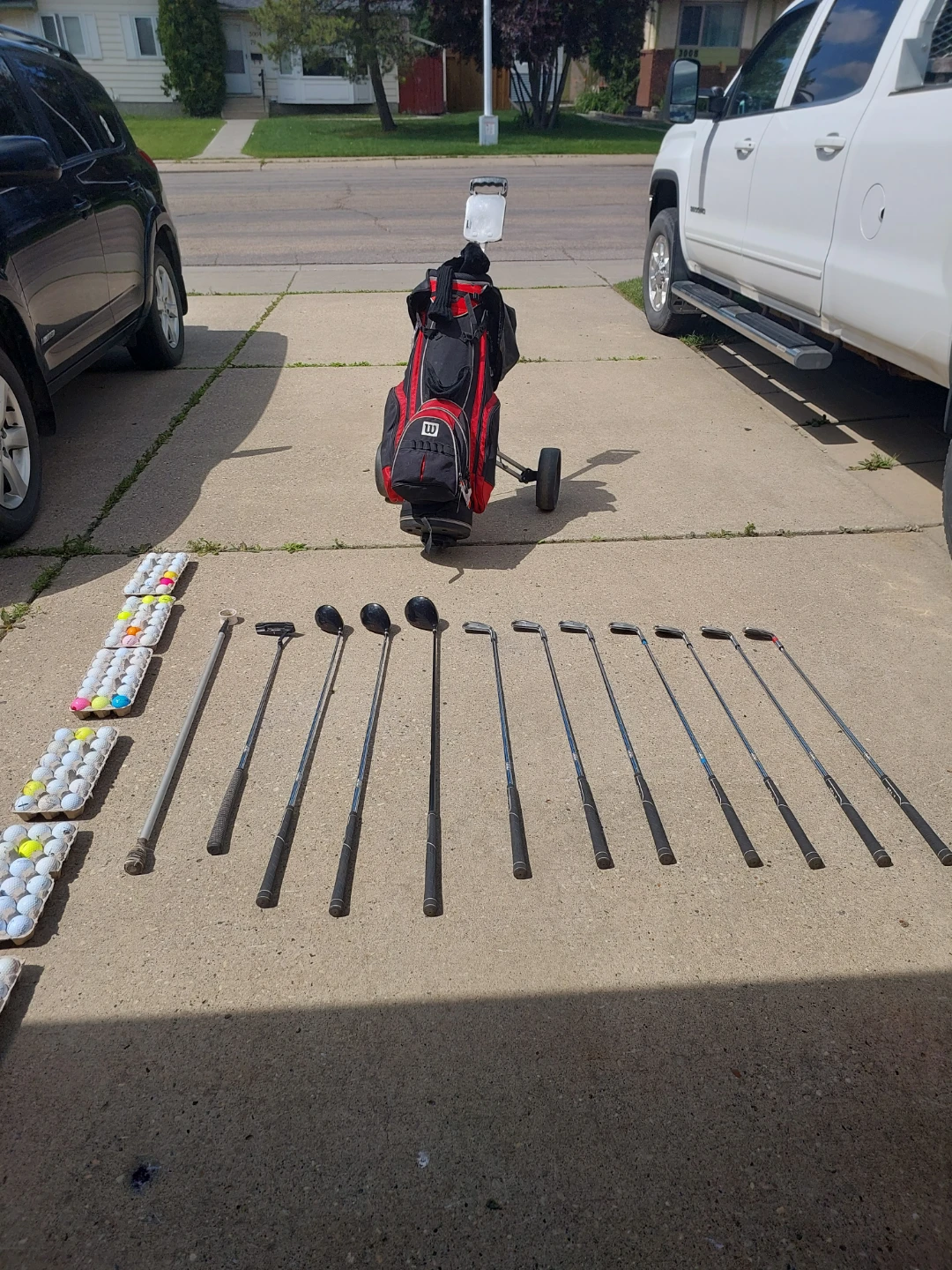 Complete Golf Club Set with Golf Bag and Balls