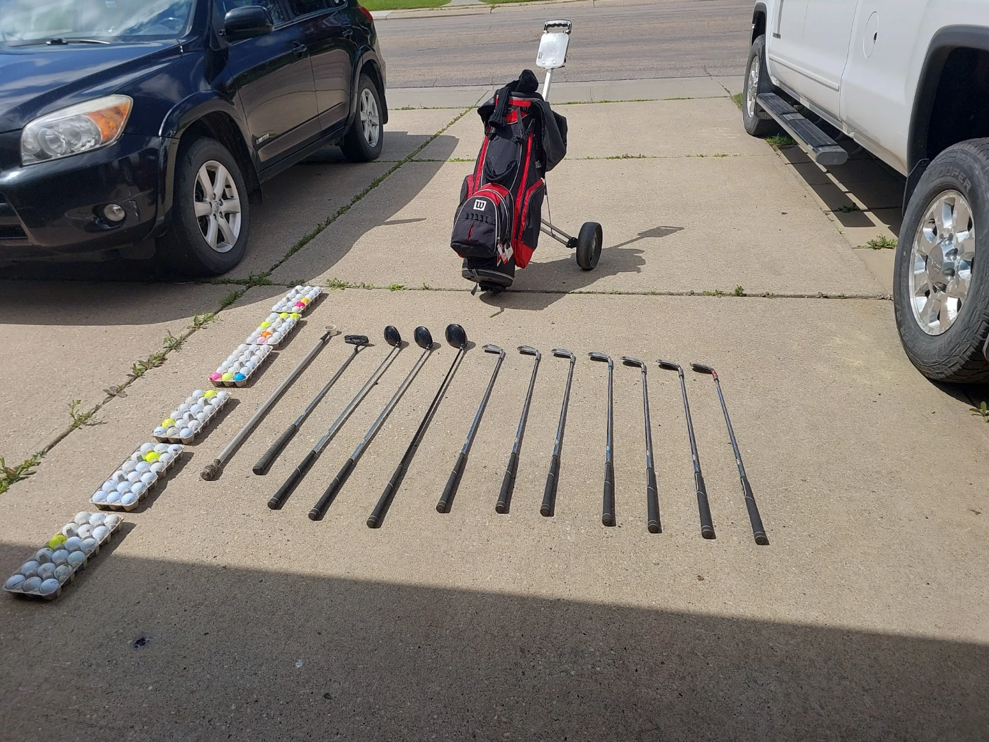 Complete Golf Club Set with Golf Bag and Balls - photo 2
