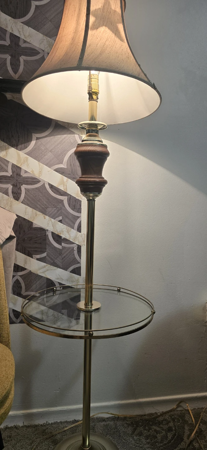 Floor Lamp with Glass Side Table - photo 2