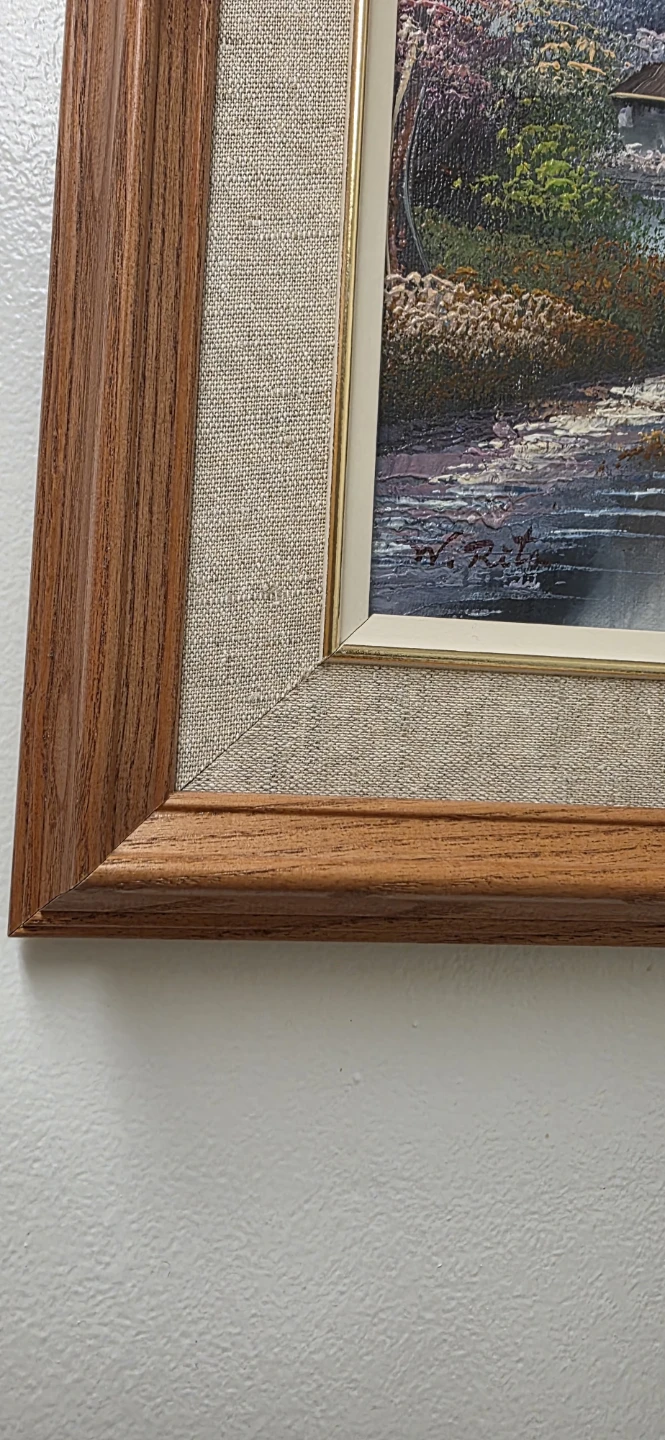 Pair of 2 Framed Landscape Painting W. Rita - photo 5