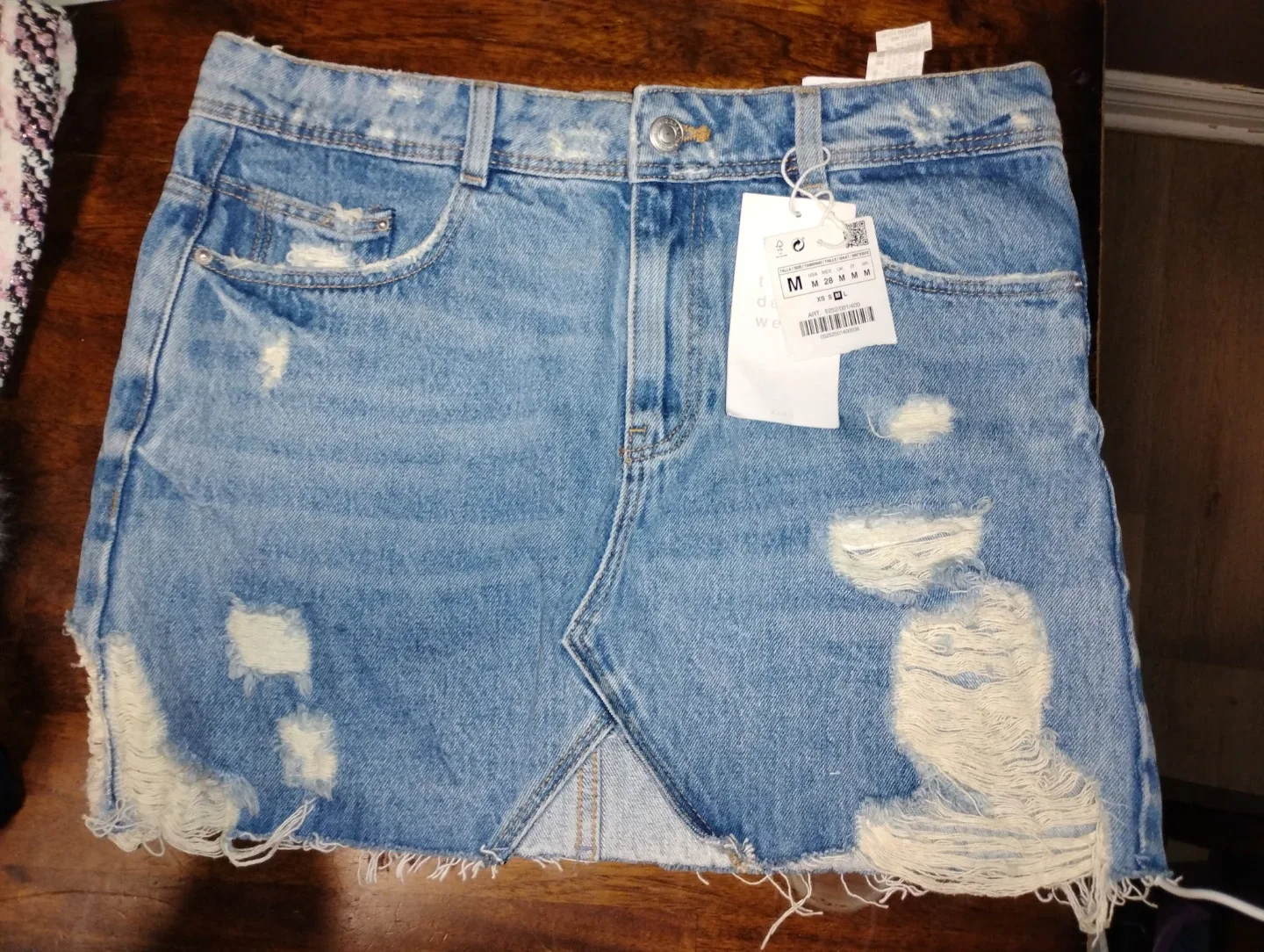 Zara TRF Denim Wear Skirt