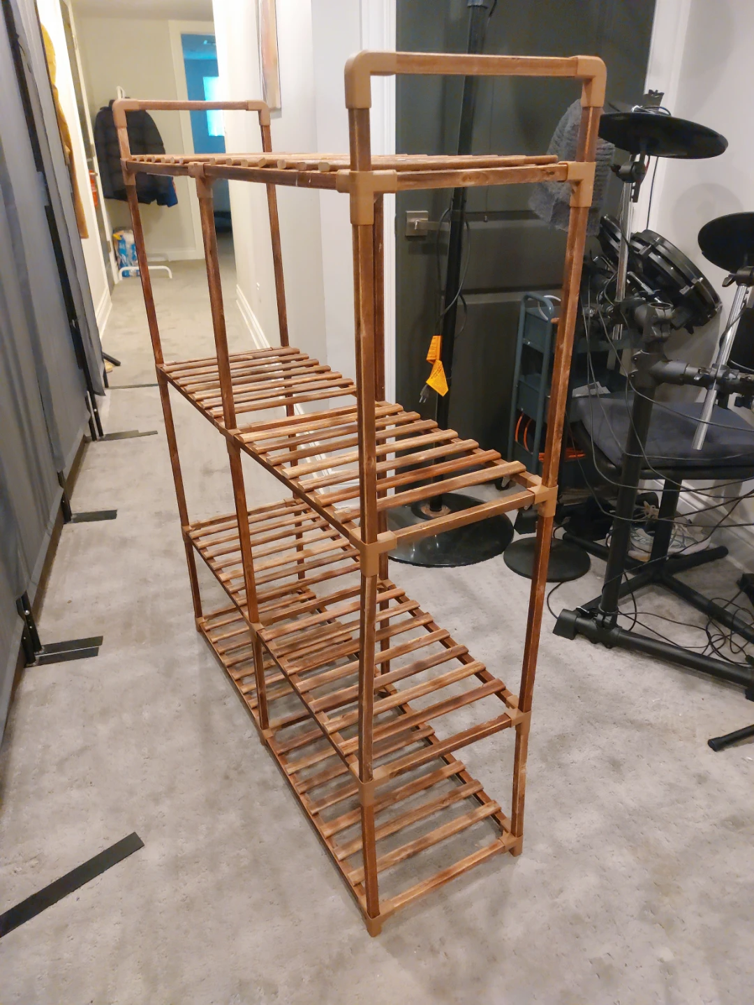 Wooden 4-Tier Shelf Rack - photo 2