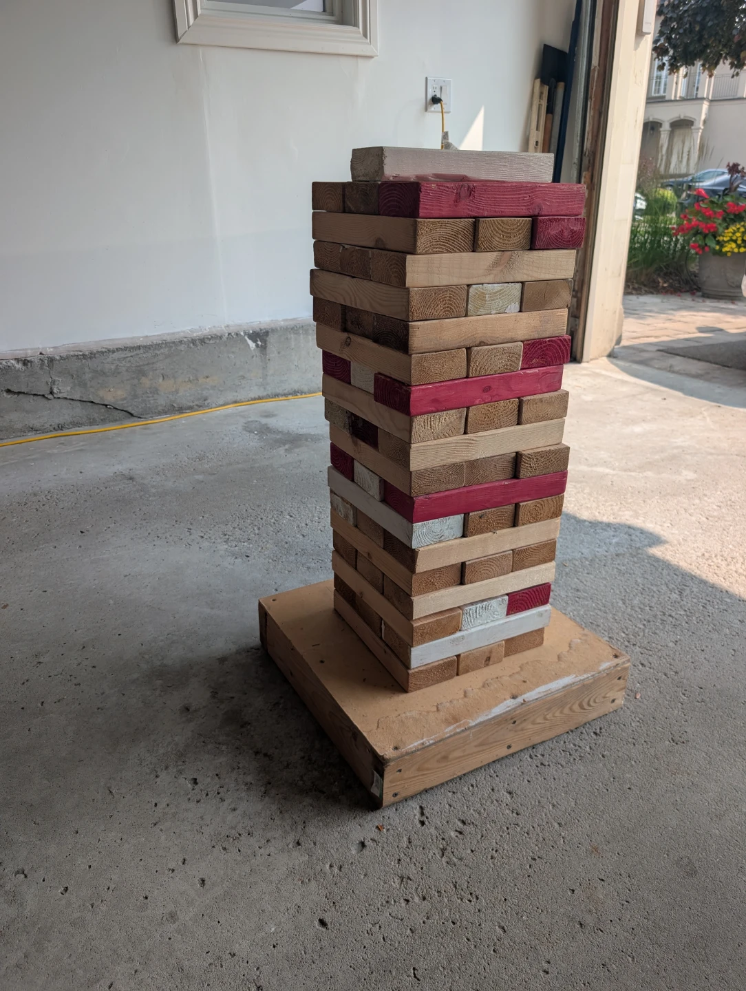 Giant Jenga puzzle