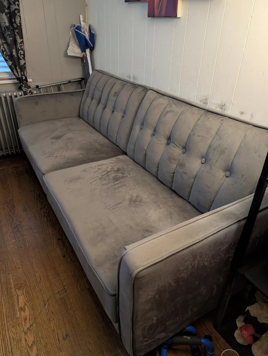 Grey Futon Sofa Bed