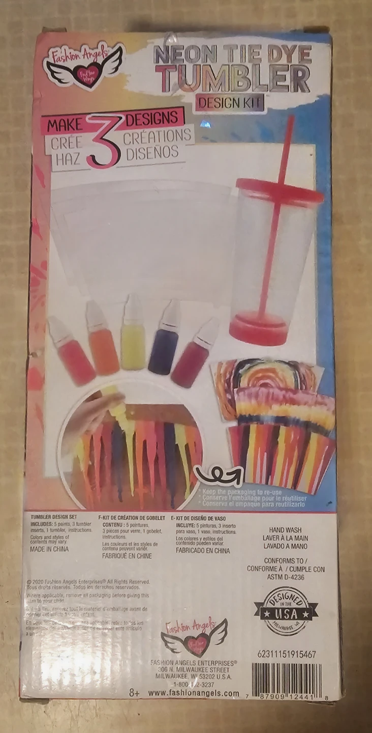 Fashion Angels Neon Tie Dye Tumbler Design Kit. - photo 2