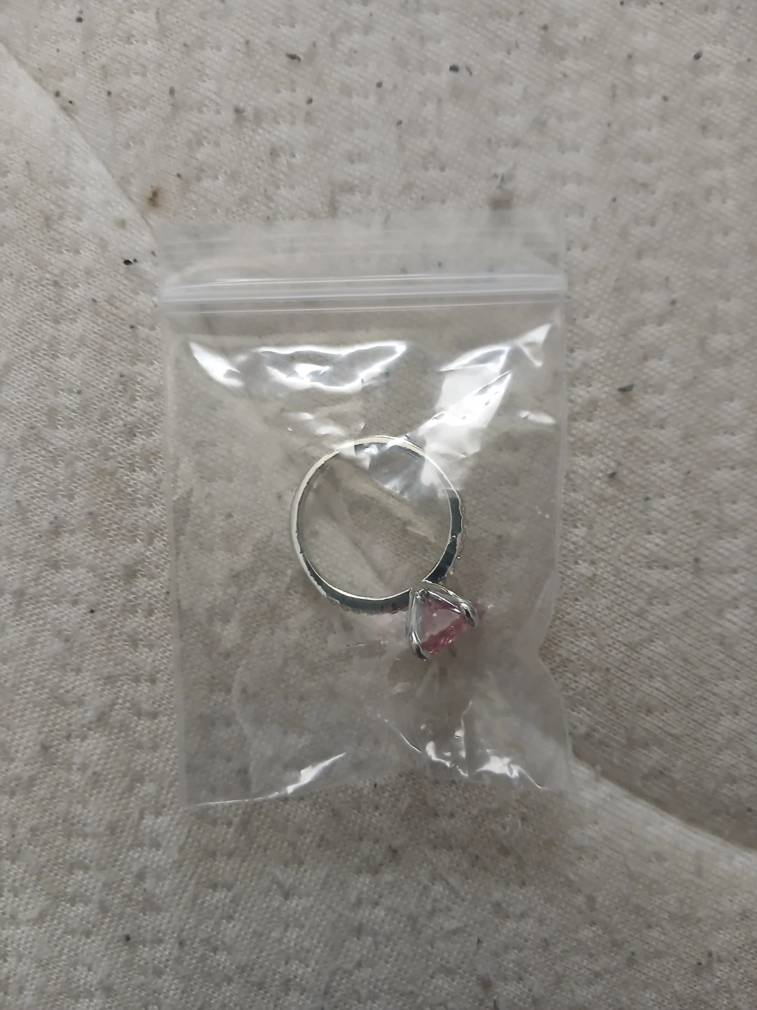 925 Silver & Pink & White 5A Zirconia Ring - photo 2