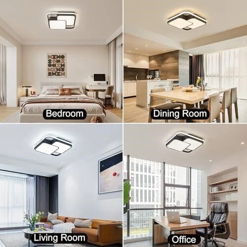 Modern Square LED Ceiling Light Fixture - photo 2