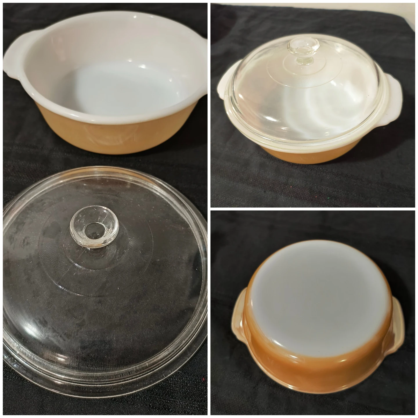Fire King Casserole Dish with Glass Lid