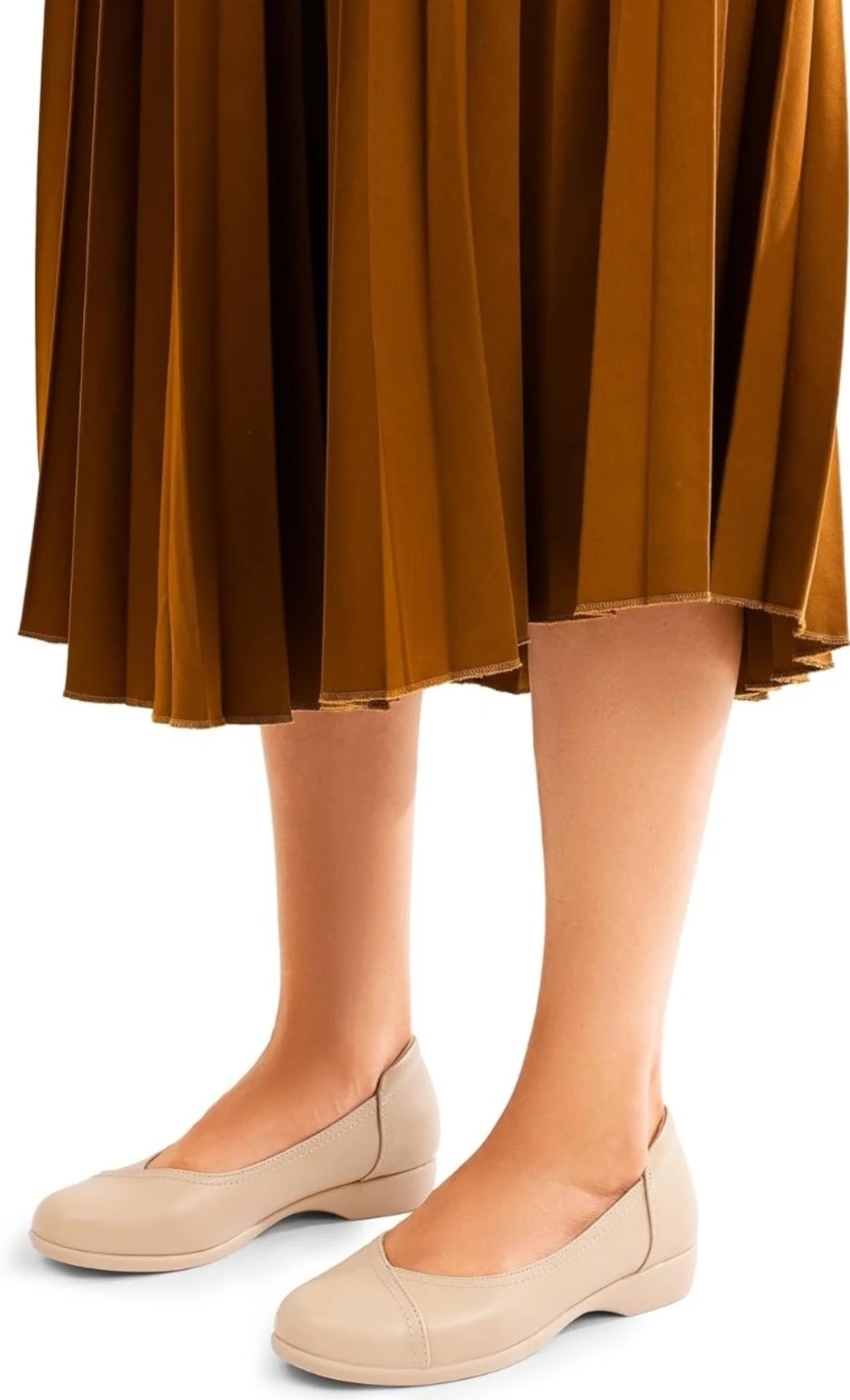 Women's Beige Ballet Flats Size 6 - photo 4