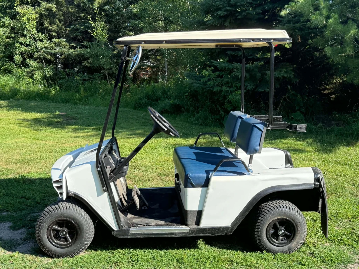 White EZGO Golf Cart - photo 2