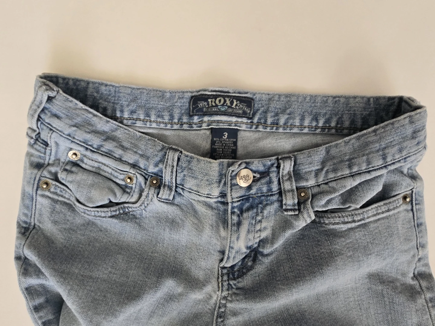 Roxy Jeans Women's Size 3 Light Wash - photo 2