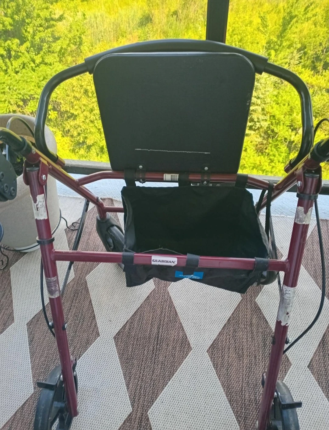 Guardian Rolling Walker with Seat and Basket