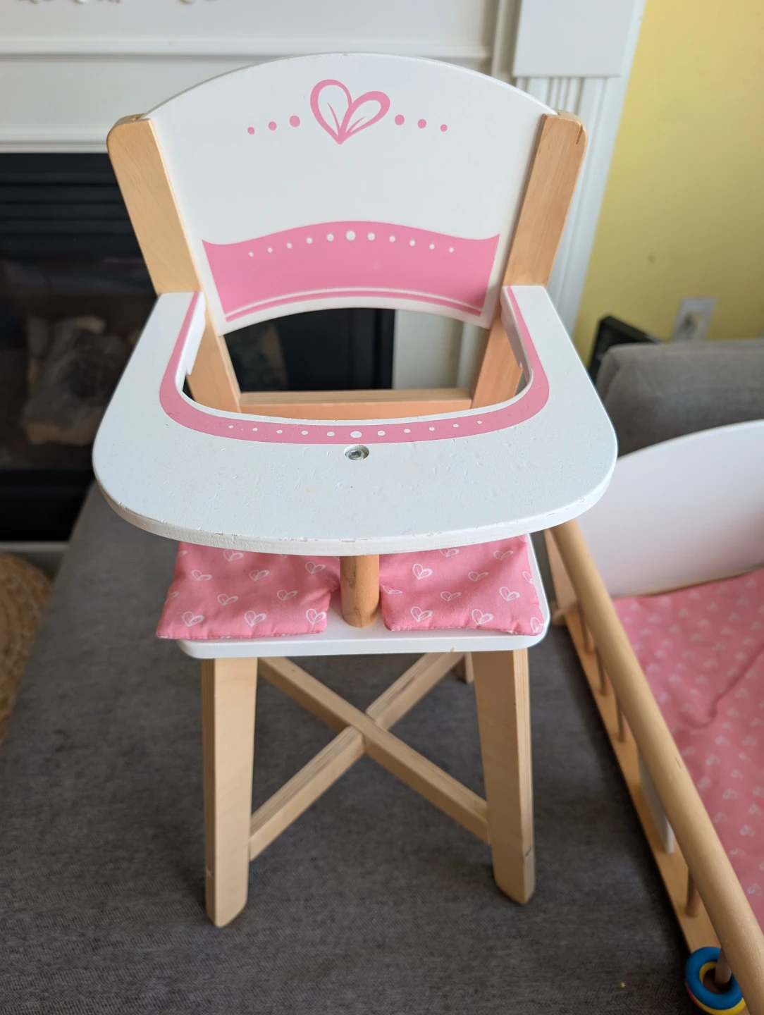 Hape Doll High Chair and Cradle Set - photo 3