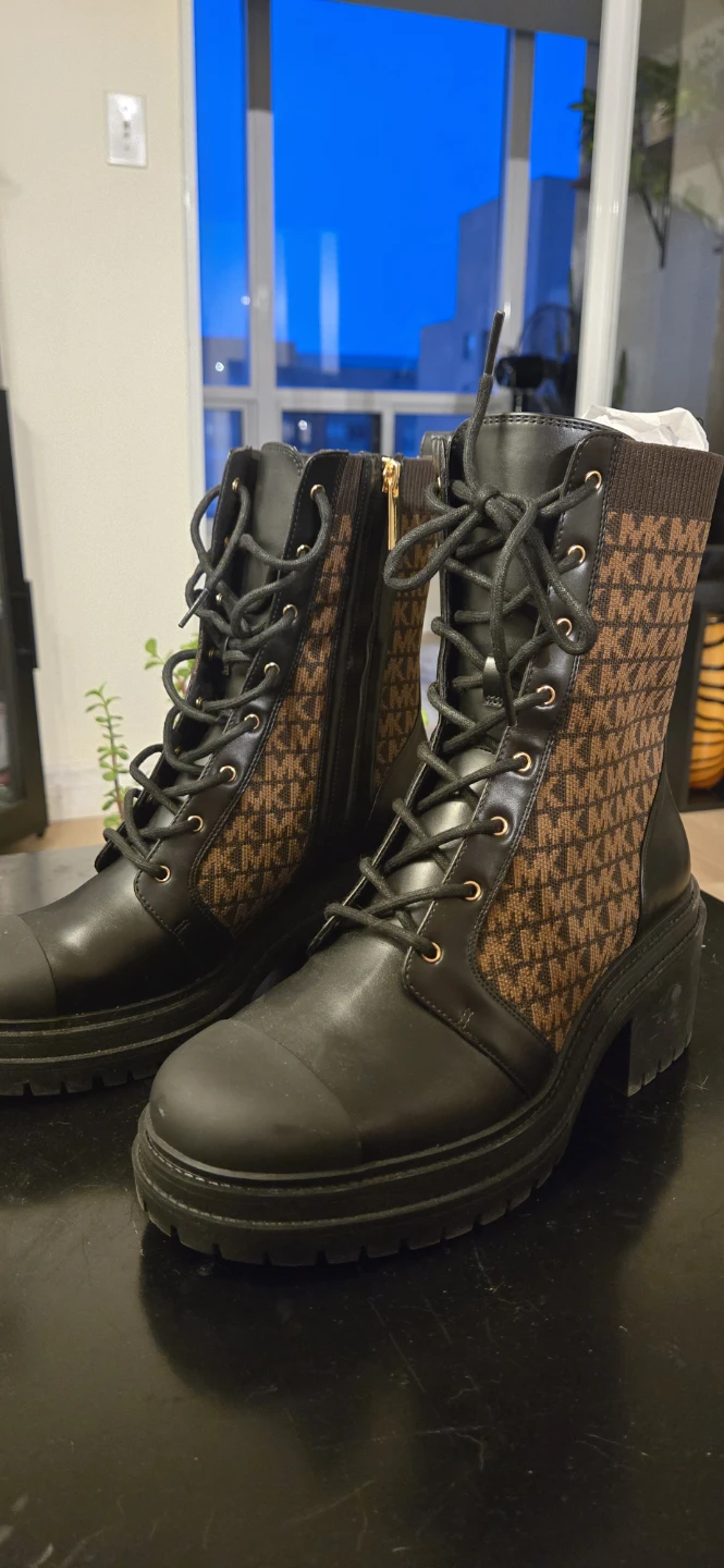 Michael Kors MK Logo Combat Boots