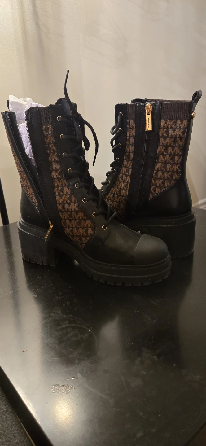 Michael Kors MK Logo Combat Boots - photo 4