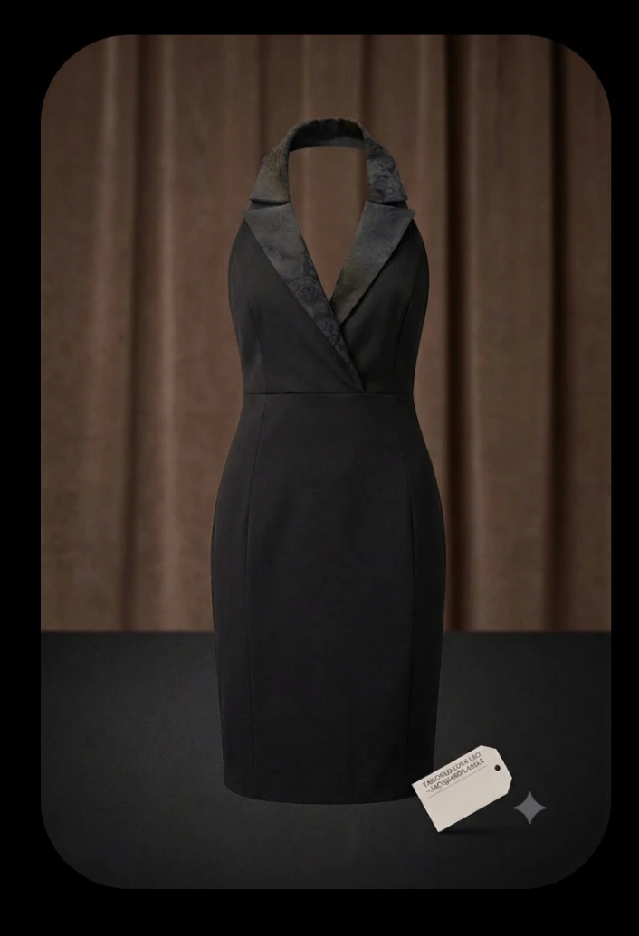 Black Halter Neck Dress