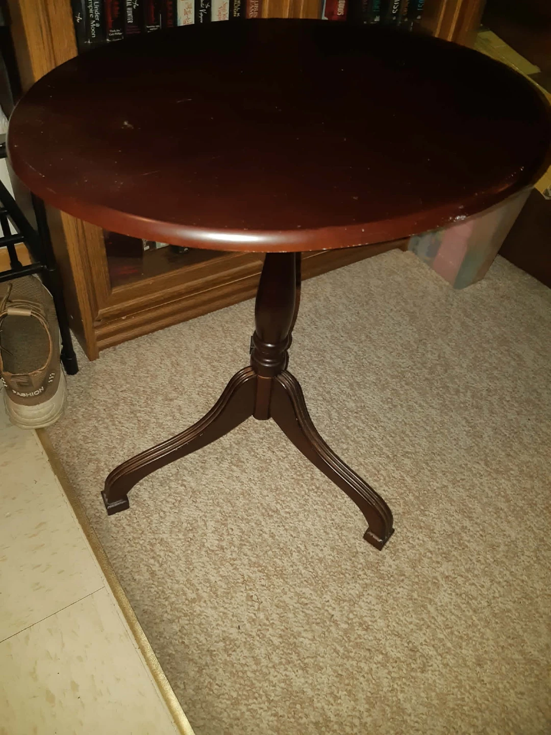 Round Pedestal Accent Table