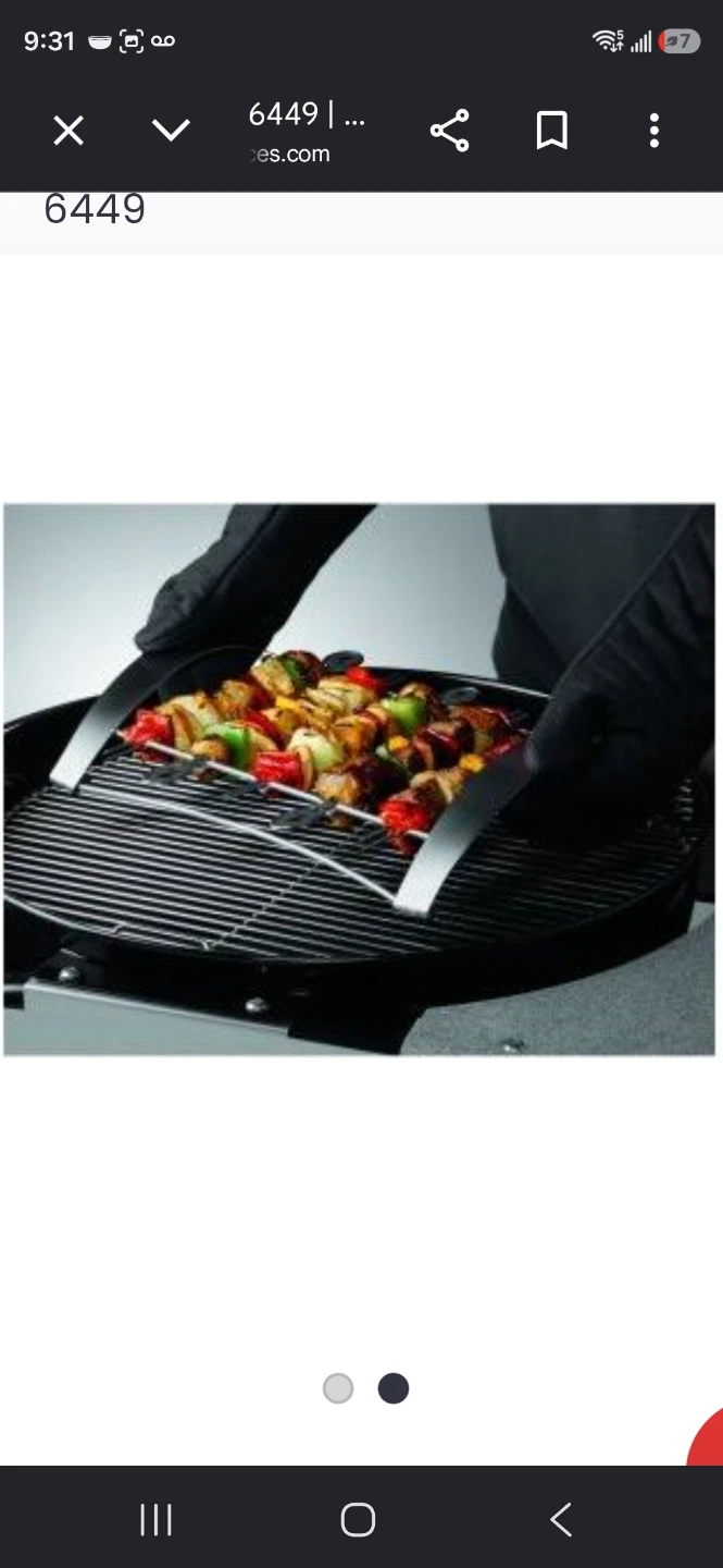 Weber BBQ Stainless Kabob Set 6 pc - photo 2
