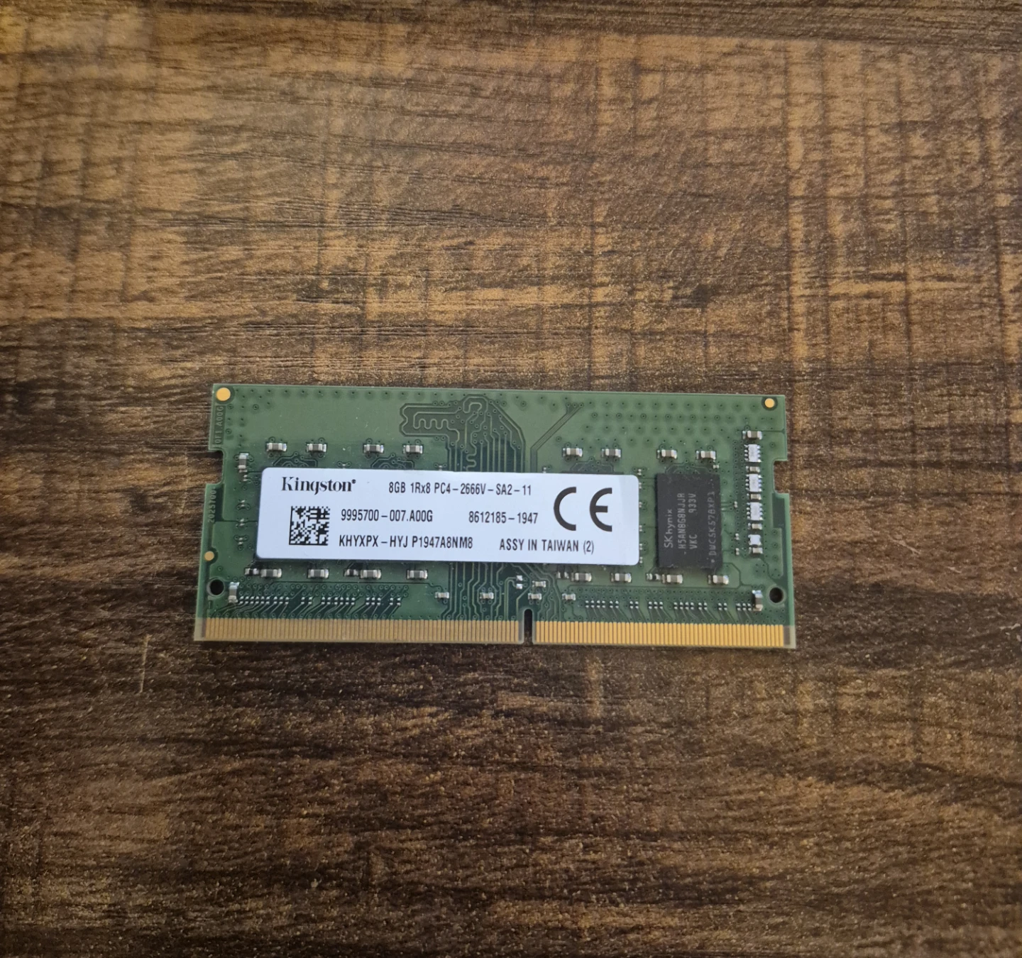 Kingston 8GB DDR4 2666MHz Laptop RAM – $25
