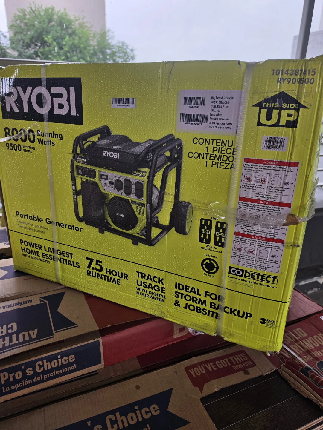 RYOBI 9500-Watt Portable Generator