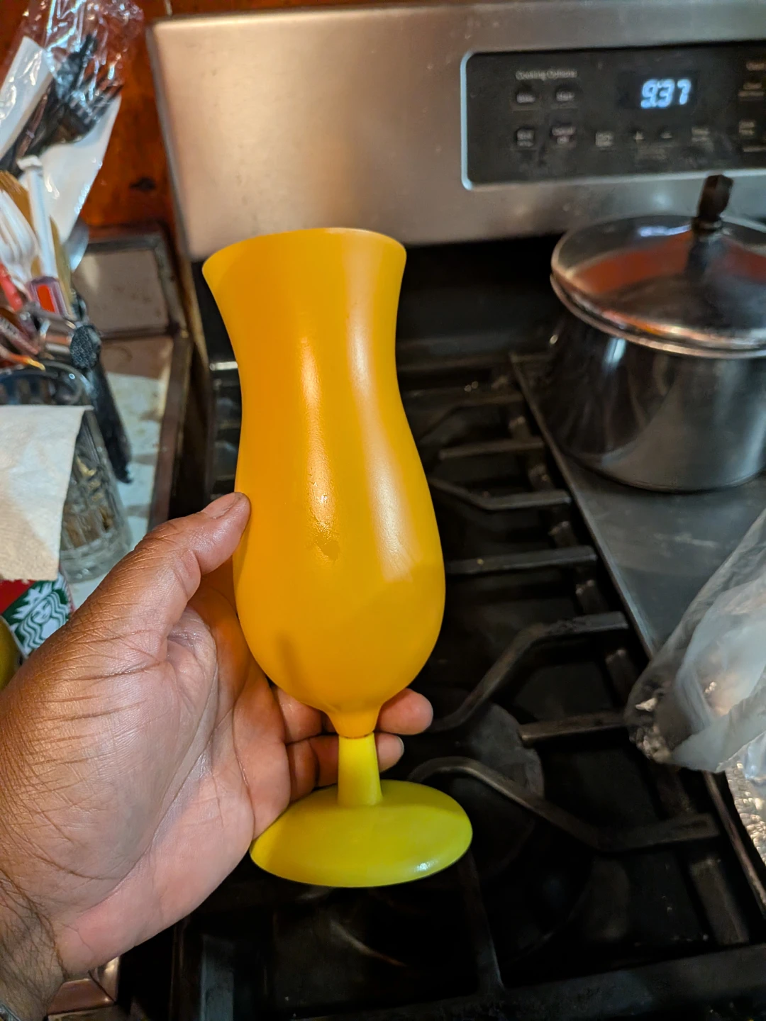 Yellow Hurricane Glass