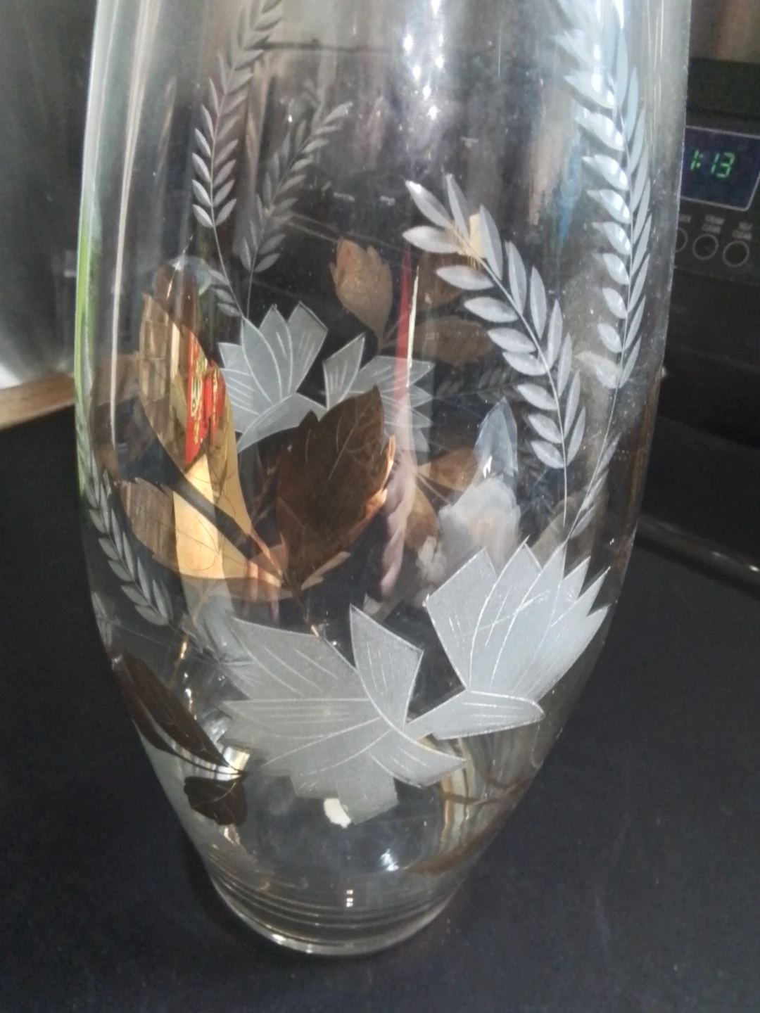 Vintage 1970s Romanian Art Glass Centerpiece Vase - photo 2